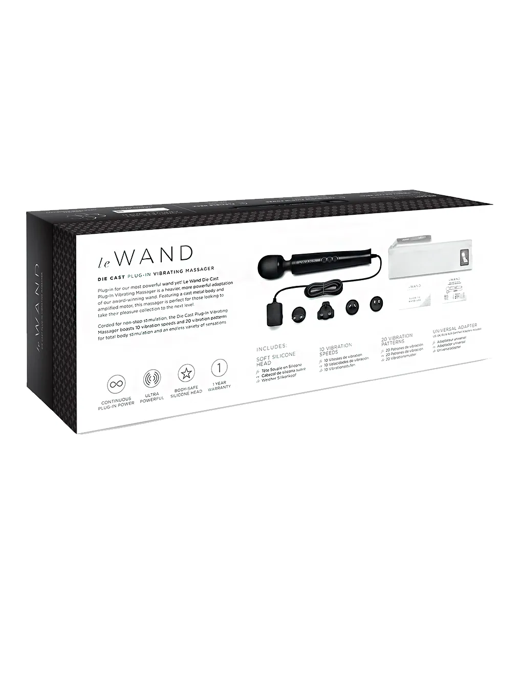 Le Wand Diecast Plug-In Vibrating Wand