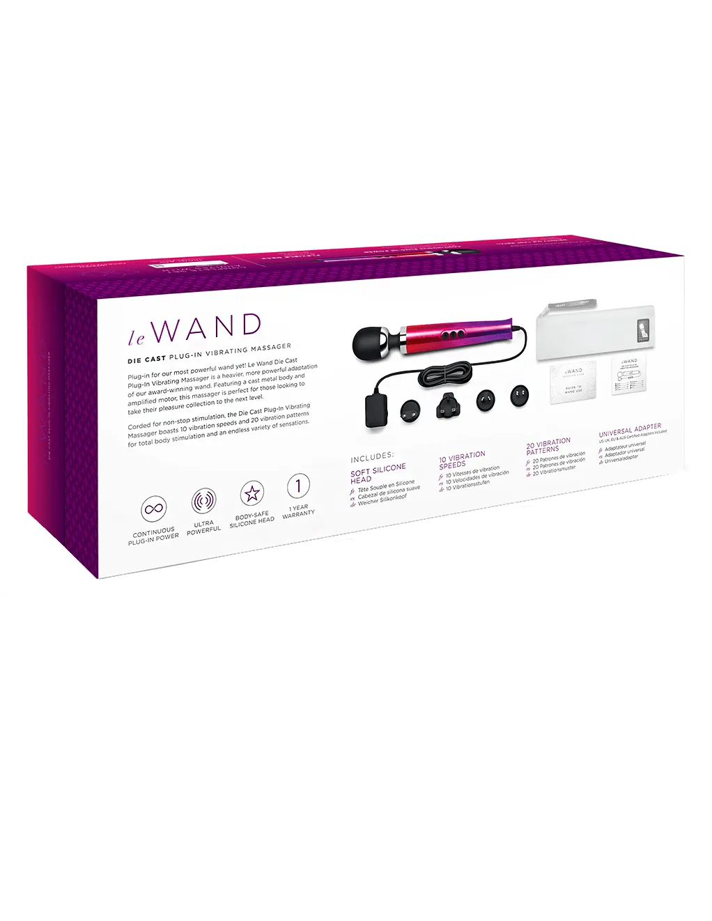 Le Wand Diecast Plug-In Vibrating Wand