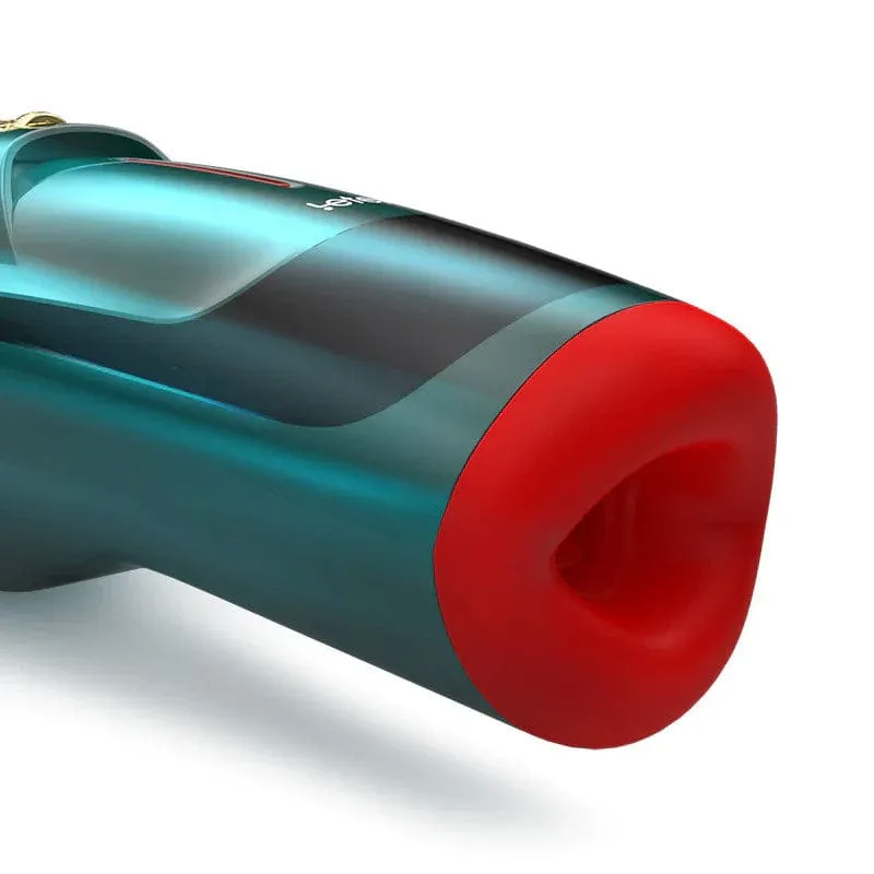 Leten - Version III Blowjob Thrusting Moaning Intelligent Heating Masturbator (Dark Green)