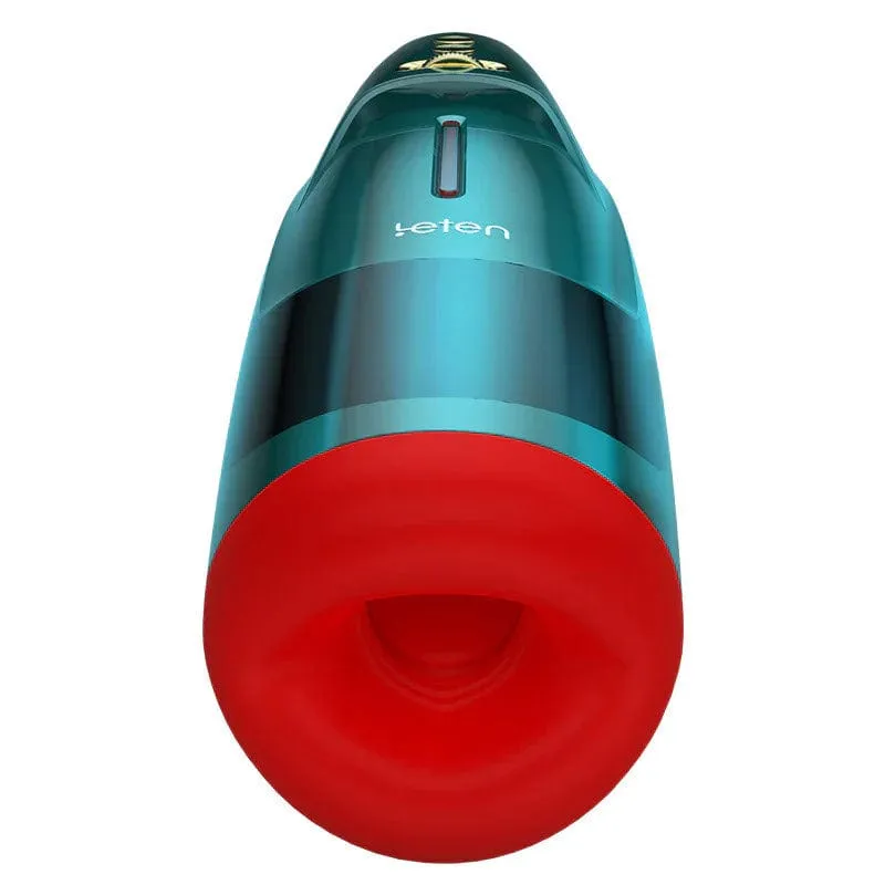 Leten - Version III Blowjob Thrusting Moaning Intelligent Heating Masturbator (Dark Green)