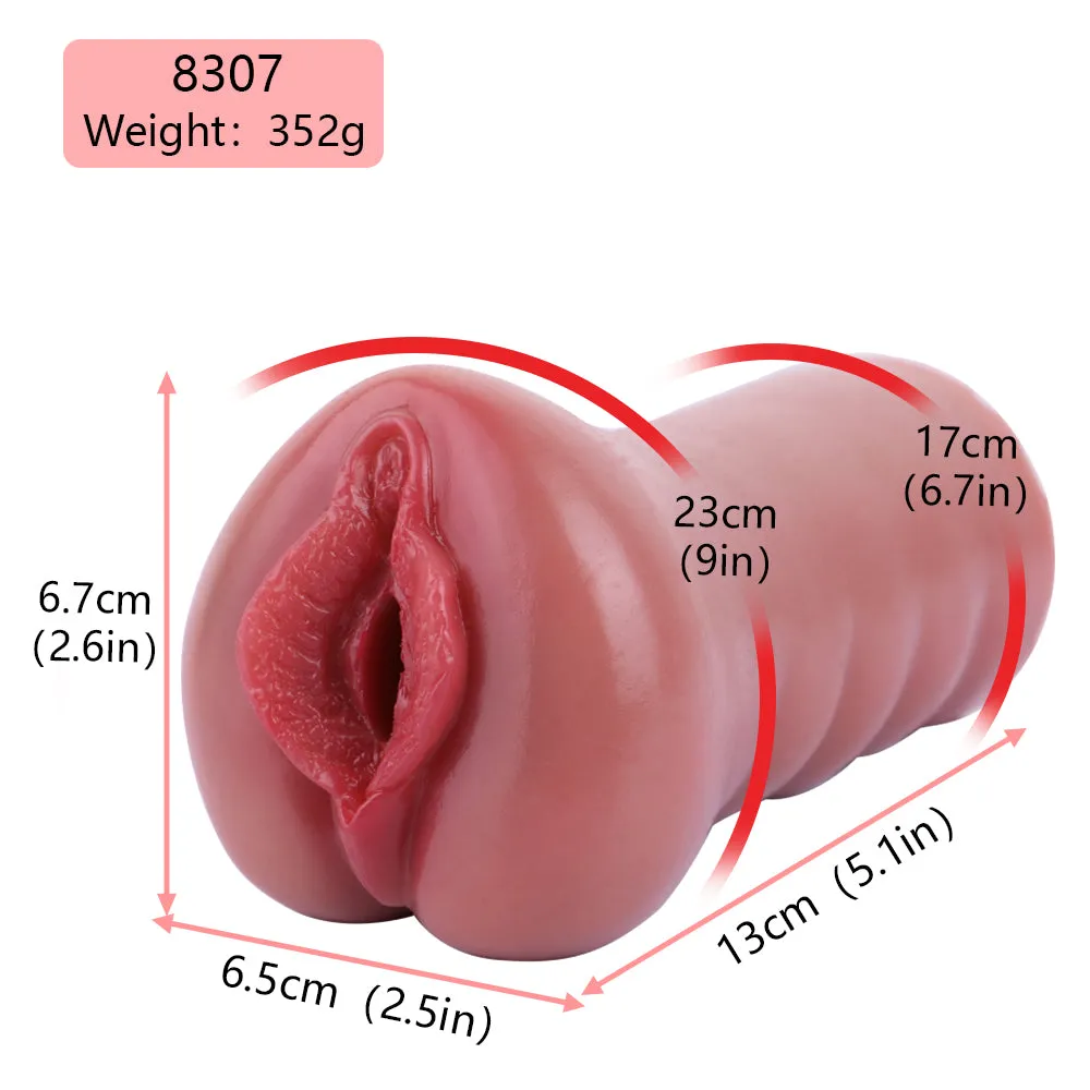Life-size Pussy Pocket Masturbator - Realistic Labia Women Vaginas Masturbation Cup Male Sex Toy