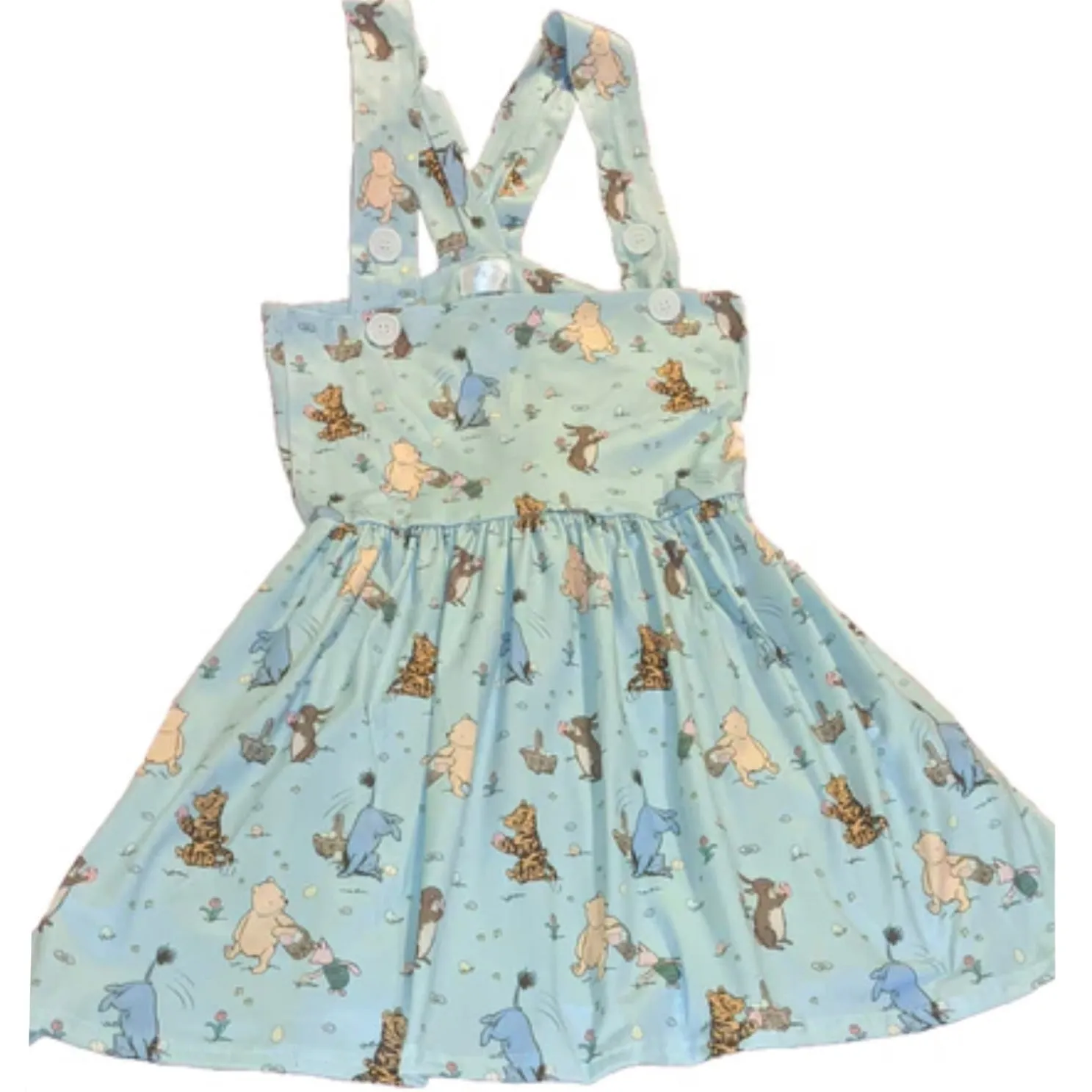 Little Bear Easter Suspender Skirt Dress