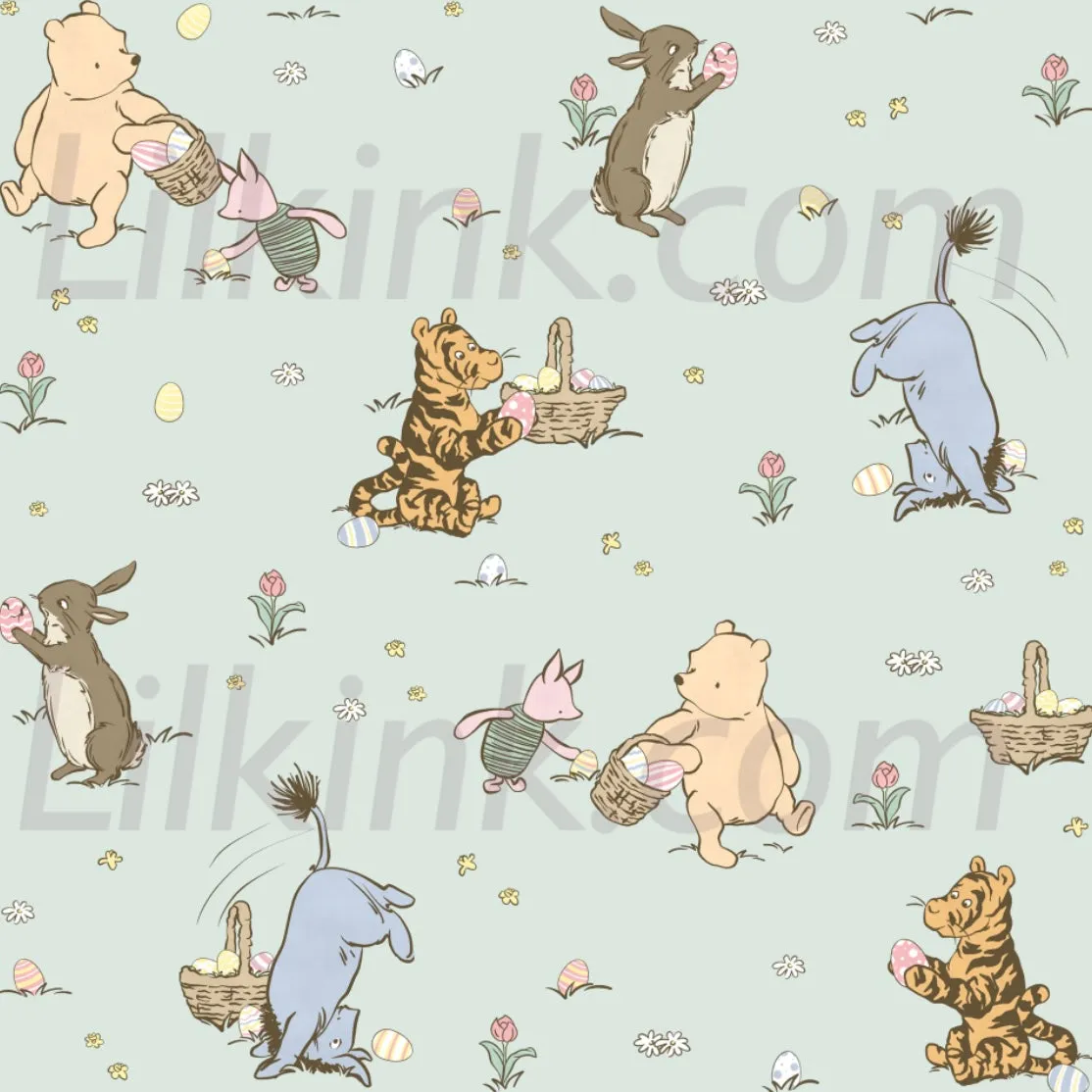 Little Bear Easter Suspender Skirt Dress