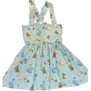 Little Bear Easter Suspender Skirt Dress