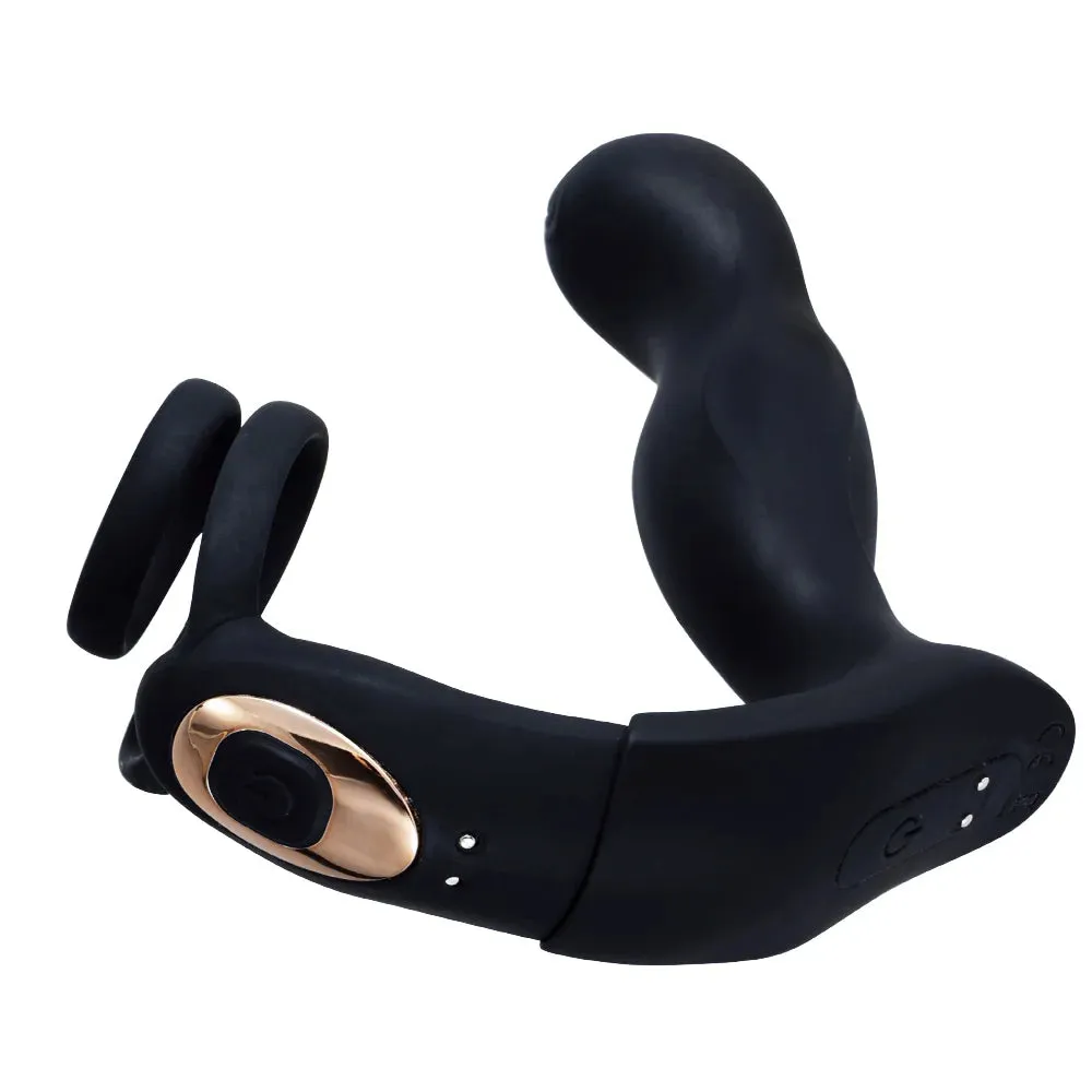 LOCKINK Black Mamba Prostate Massager With Cock Ring App Control