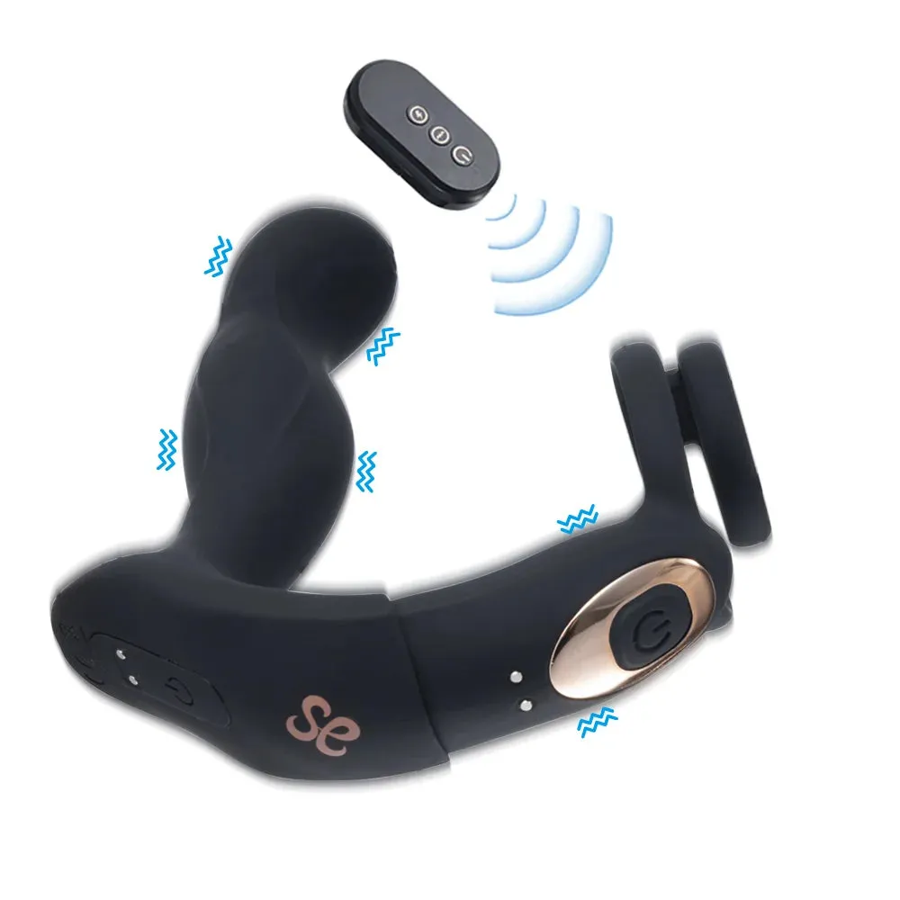 LOCKINK Black Mamba Prostate Massager With Cock Ring App Control
