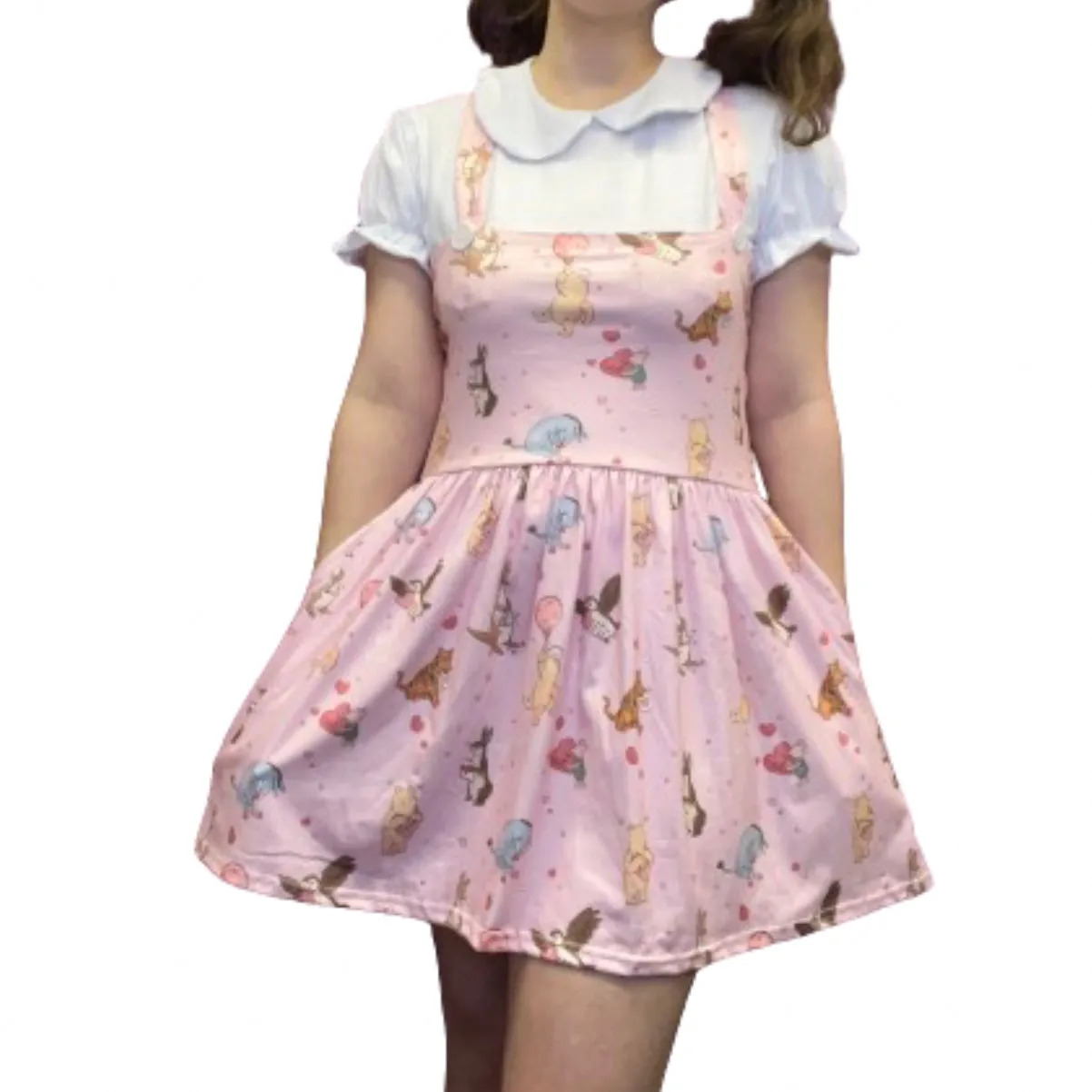 Love Little Bear Suspender Skirt Dress