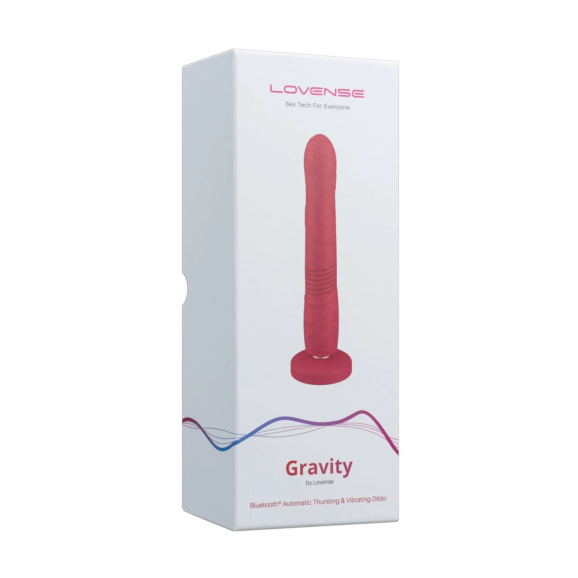 Lovense - Gravity App-Controlled Thrusting Dildo 10 (Red)