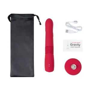 Lovense - Gravity App-Controlled Thrusting Dildo 10 (Red)