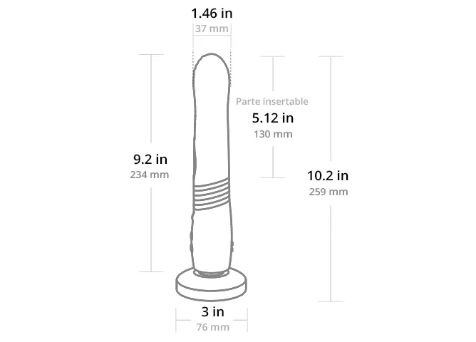 Lovense Gravity Thrusting & Vibrating Dildo