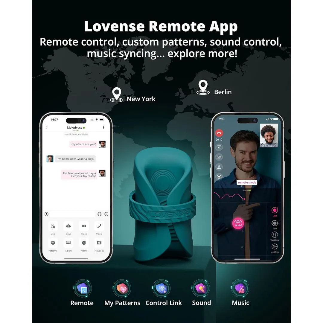 Lovense Gush 2 Remote-controlled Penis Vibrator