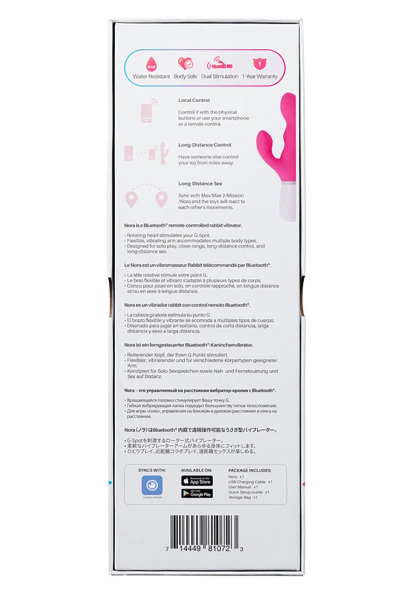 Lovense Nora App-Controlled Rabbit Vibrator