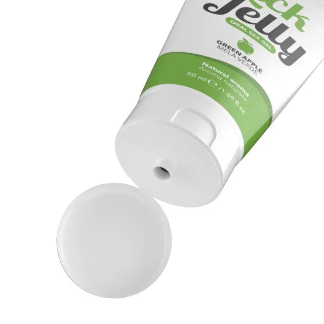 Lubrifiant cu aromă LICK JELLY Green Apple. pe bază de apă. cu aromă naturală de măr verde. 50 ml