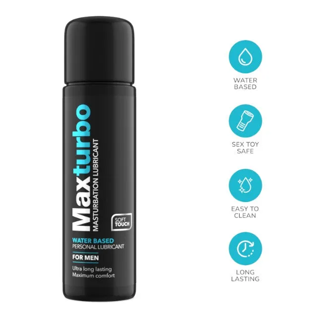Lubrifiant pentru bărbați MAXTURBO Masturbation Lubricant. pe bază de apă. compatibil cu masturbatoare. 100 ml