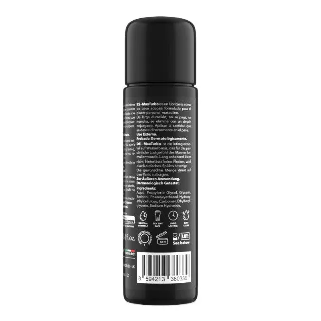 Lubrifiant pentru bărbați MAXTURBO Masturbation Lubricant. pe bază de apă. compatibil cu masturbatoare. 100 ml
