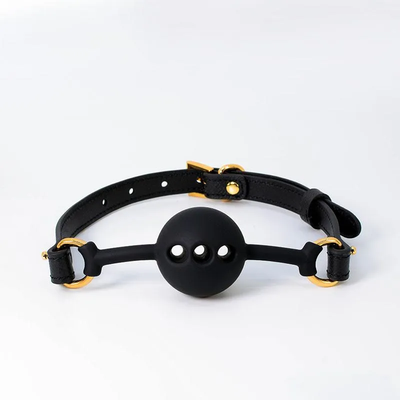 Luxury Bondage Boutique Medium Silicone Breathable Ball Gag