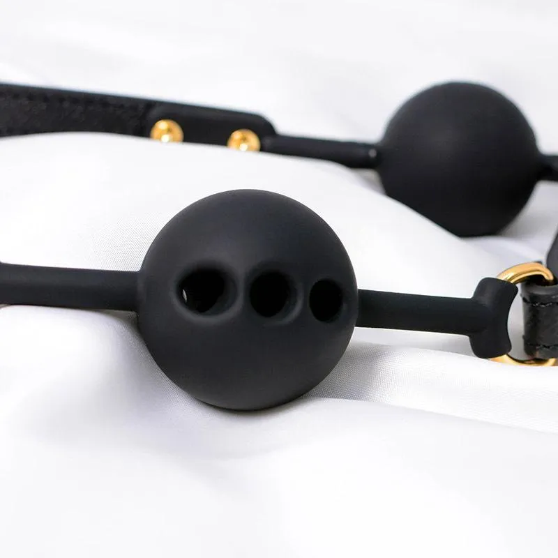 Luxury Bondage Boutique Medium Silicone Breathable Ball Gag