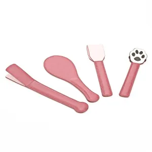 Luxury Kitty Satin and Leather Spanking Paddle Kit