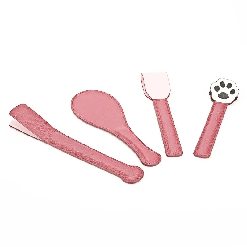 Luxury Kitty Satin and Leather Spanking Paddle Kit