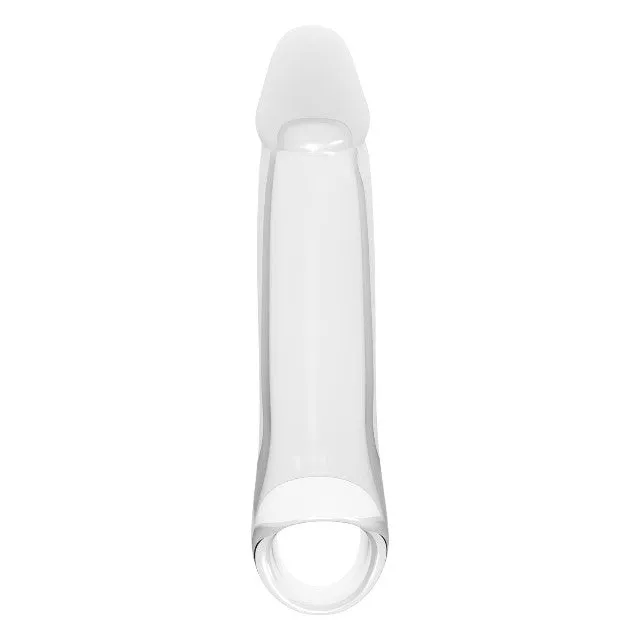 Manșon DREAMTOYS RAMROD. pentru extensia penisului. material moale și fleixibil. lungime 20.5 cm. transparent