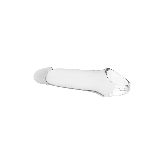 Manșon DREAMTOYS RAMROD. pentru extensia penisului. material moale și fleixibil. lungime 20.5 cm. transparent