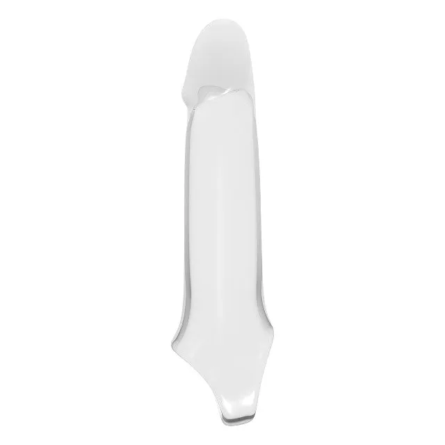 Manșon DREAMTOYS RAMROD. pentru extensia penisului. material moale și fleixibil. lungime 20.5 cm. transparent
