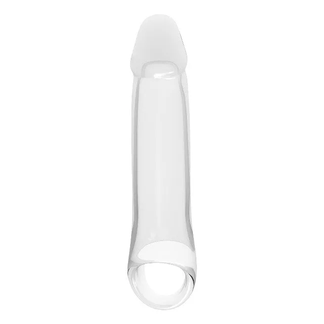 Manșon DREAMTOYS RAMROD. pentru extensia penisului. material moale și fleixibil. lungime 20.5 cm. transparent