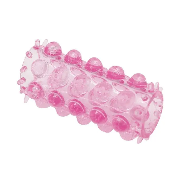 Manșon pentru penis cu striații TOYZ4LOVERS Long Ring. pentru stimulare intensă și îngroșare. roz transparent (00802818)