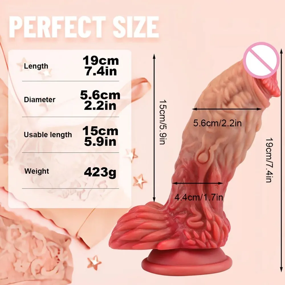 Monster Dragon Dildos - Realistic Huge Dildos Butt Plug Vagina Anal Sex Toys