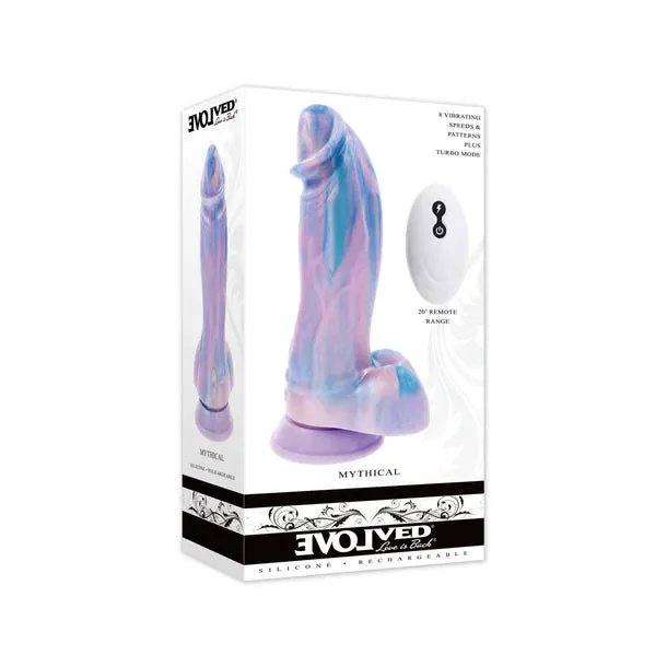 Mythical Vibrating Dildo with Remote by Evolved