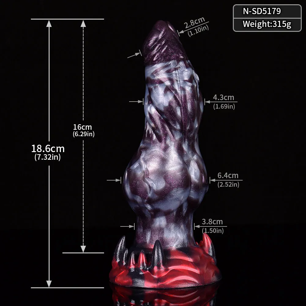 NNSX Christine Dragon Stripe Dog Dildo