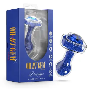 Oh My Gem Lustre Glass Heart Anal Plug by Blush