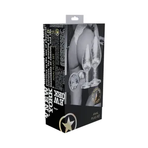 Ouch! International New York Collection Metal Anal Plug Set Silver