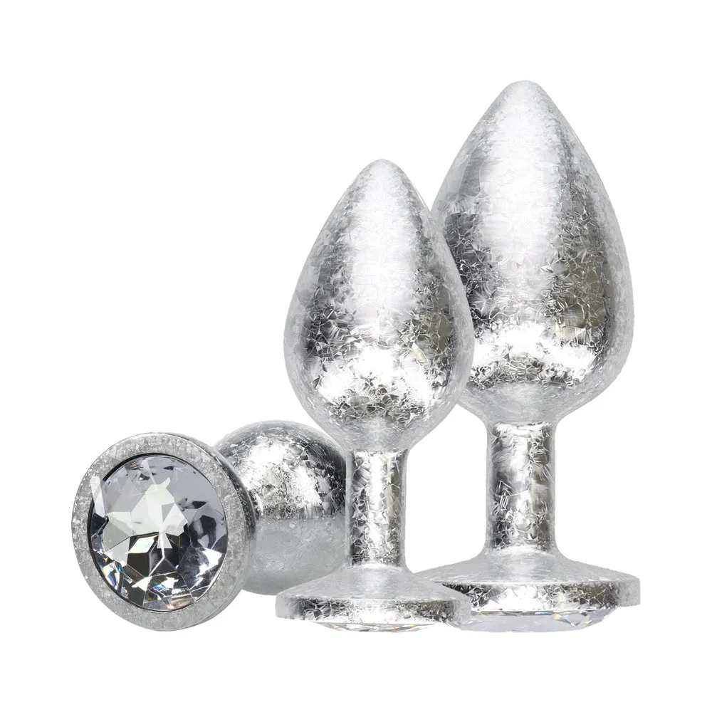 Ouch! International New York Collection Metal Anal Plug Set Silver