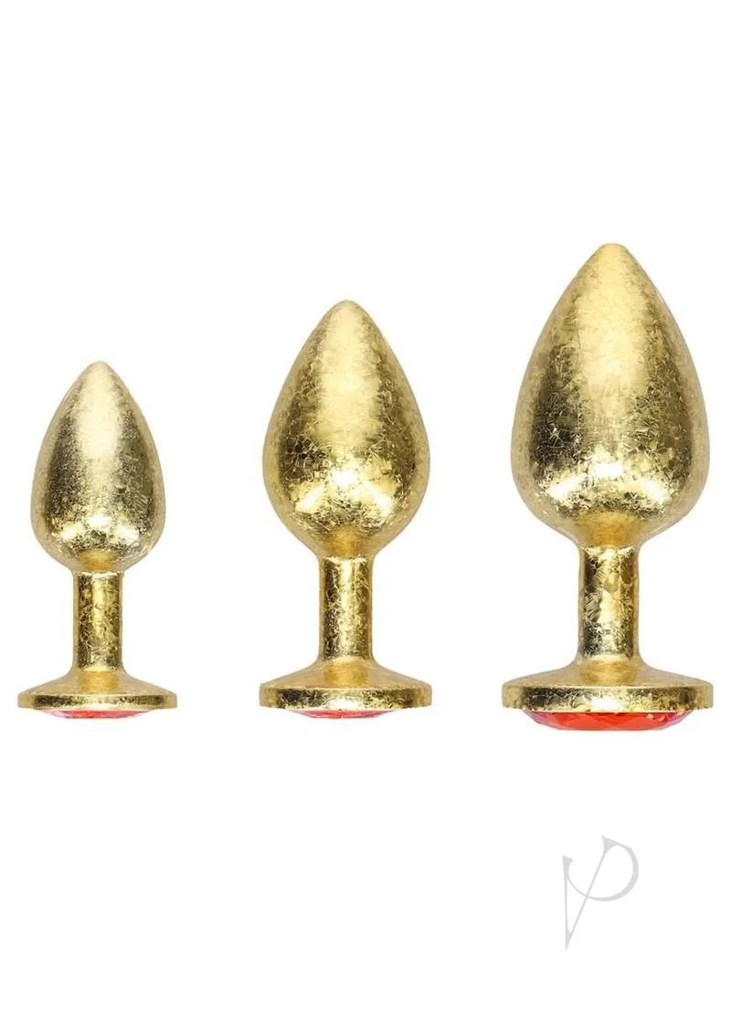 Ouch Milan Coll Metal Plug Set 3pk Gld
