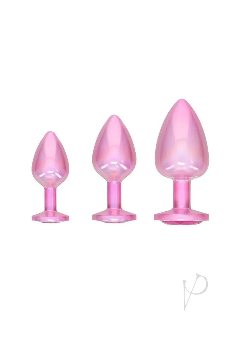 Ouch Paris Coll Metal Plug Set 3pk Pnk