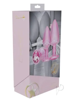 Ouch Paris Coll Metal Plug Set 3pk Pnk