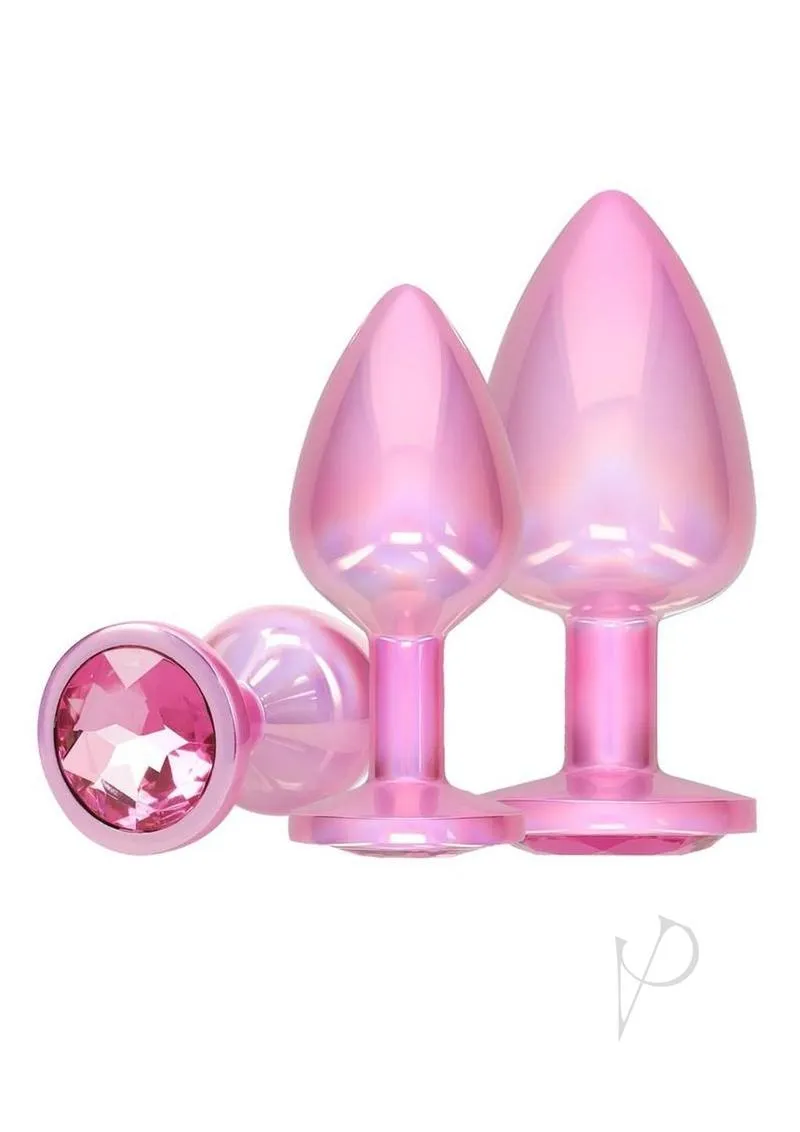 Ouch Paris Coll Metal Plug Set 3pk Pnk
