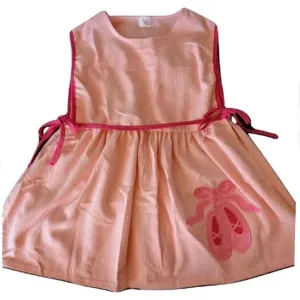 Pink Corduroy Ballerina Apron Style Dress