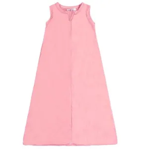 Pink Sleeveless Zipper Sleep Sack Pajamas