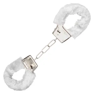 Playful Furry White Cuffs