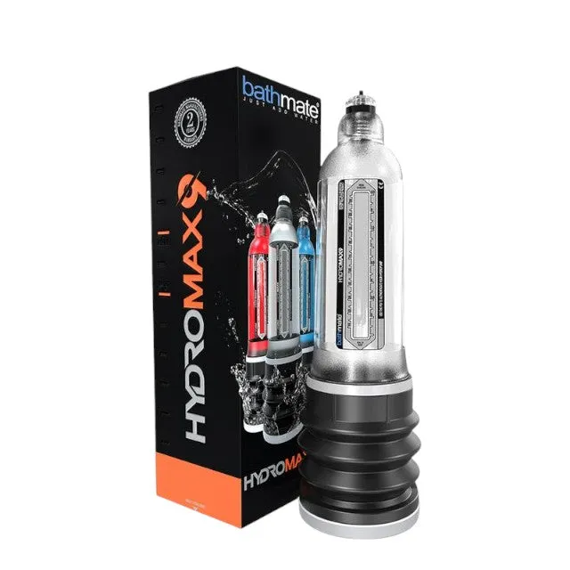 Pompă pe bază de apă BATHMATE HYDROMAX9 - Clear. pentru mărirea penisului și îmbunătățirea performanțelor sexuale. transparent
