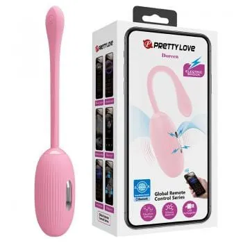 Pretty Love - Doreen App-Controlled Egg Massager Vibrator (Pink)