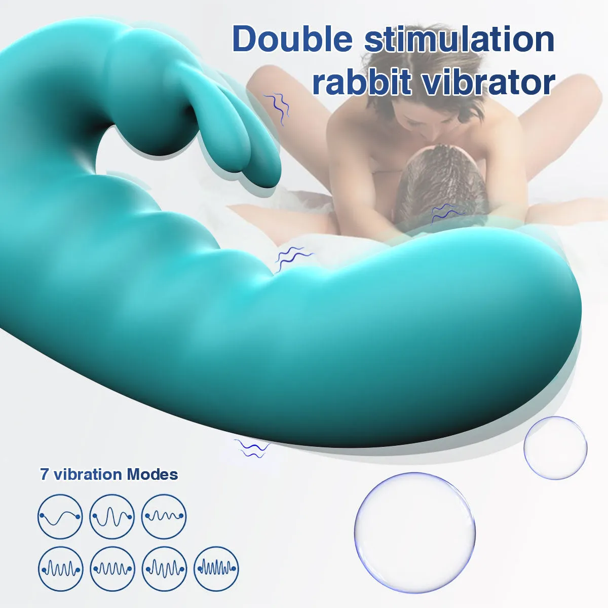 Rabbit Clitoral Vibrator G Spot Vibrating Butt Plug - Remote Control Double Clit Clamp Prostate Massager