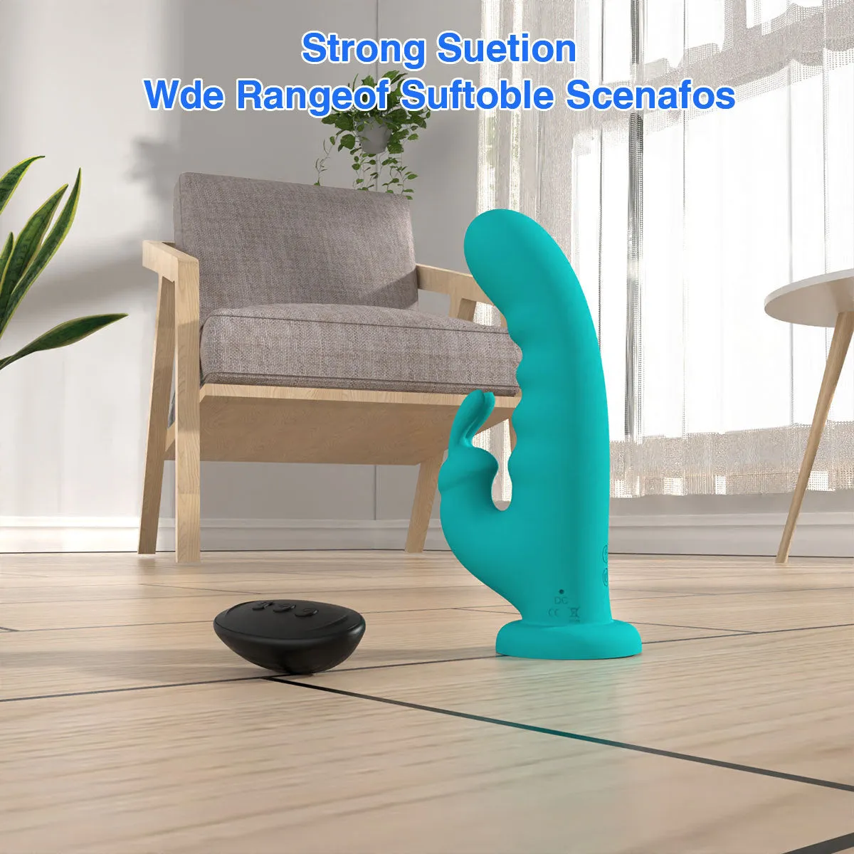 Rabbit Clitoral Vibrator G Spot Vibrating Butt Plug - Remote Control Double Clit Clamp Prostate Massager
