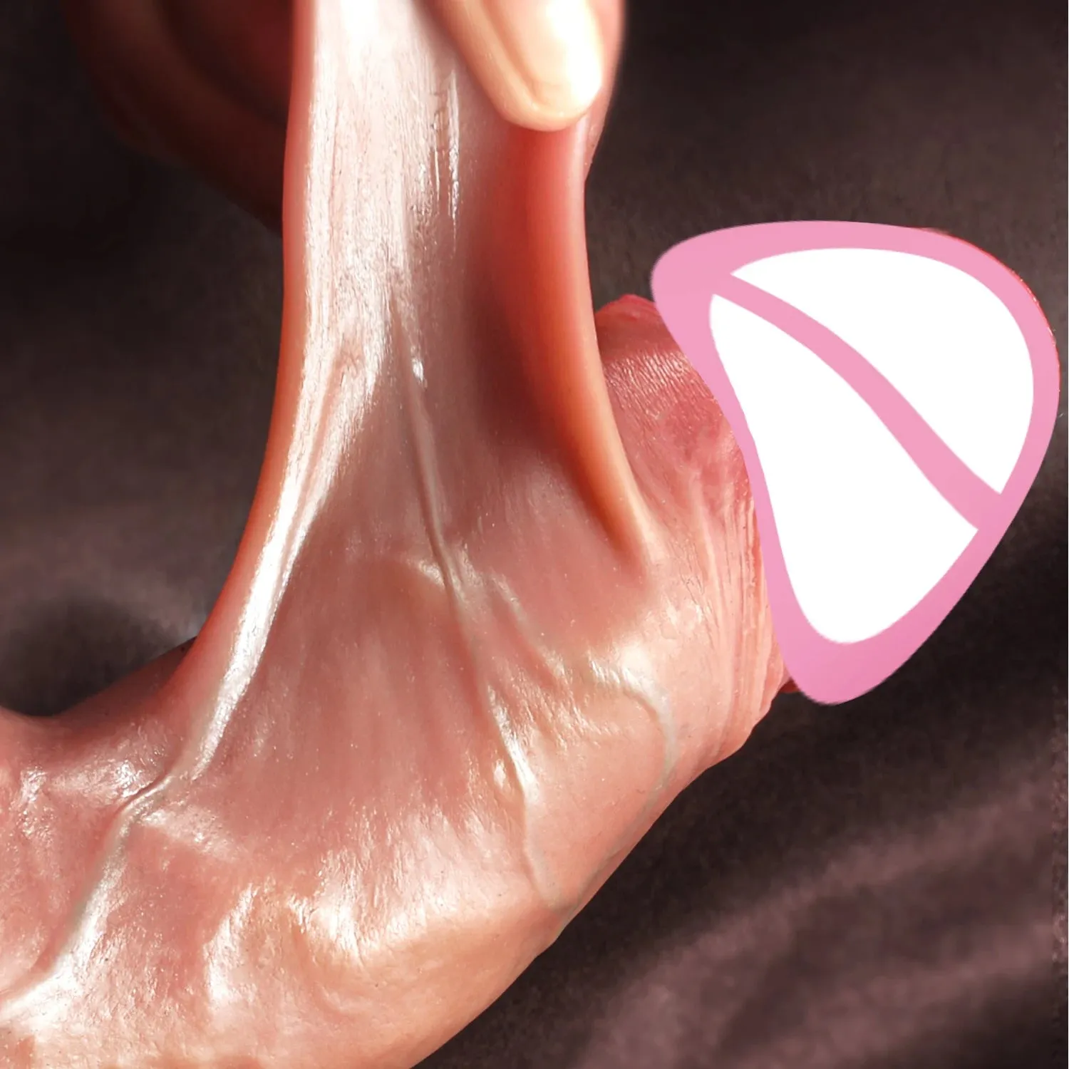Realistic Anal Dildo Butt Plug - 8 inch Lifelike Sliding Skin Dildo Female Sex Toys