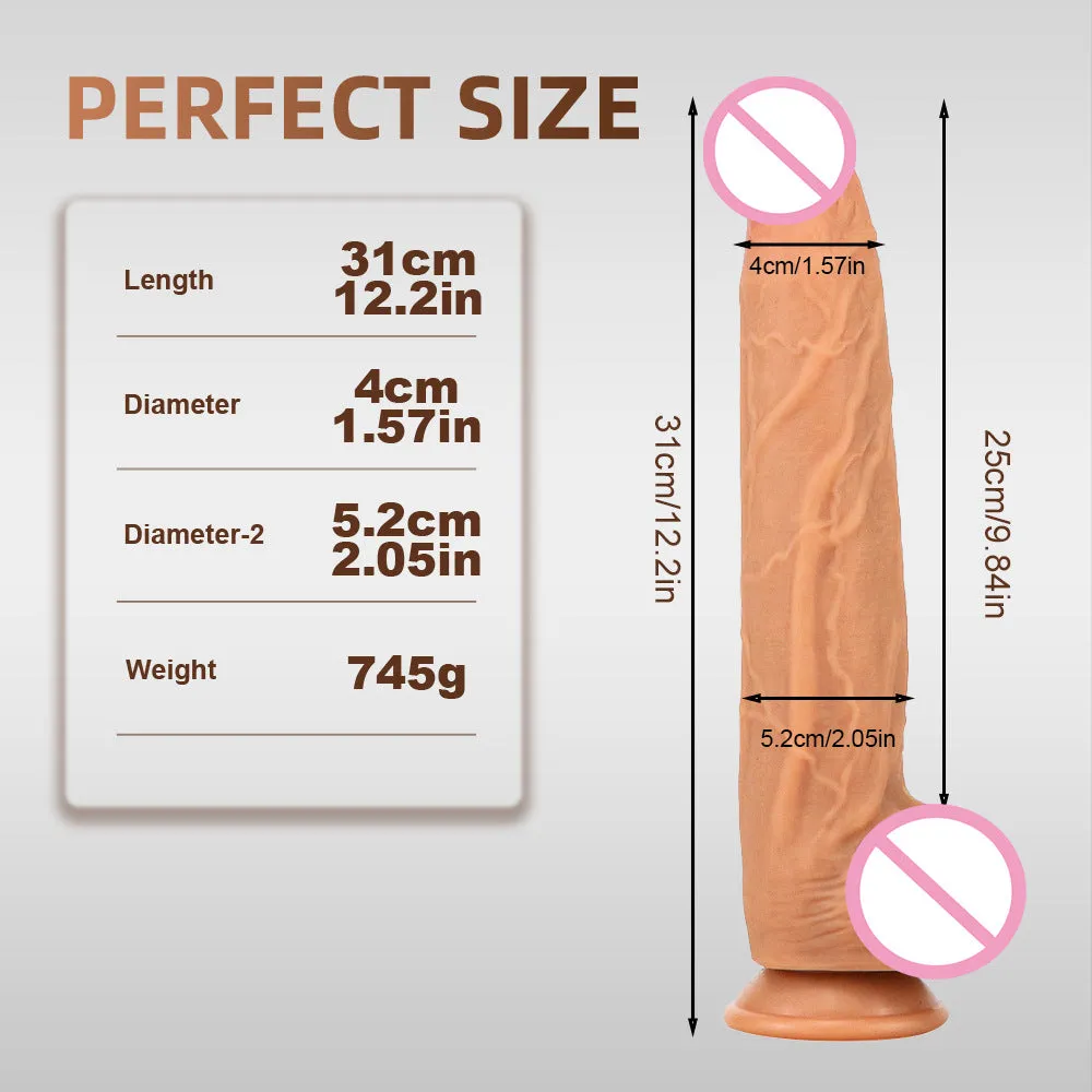 Realistic Black Anal Dildo Butt Plug - Lifelike Small Glan Silicone Dildos Women Sex Toy