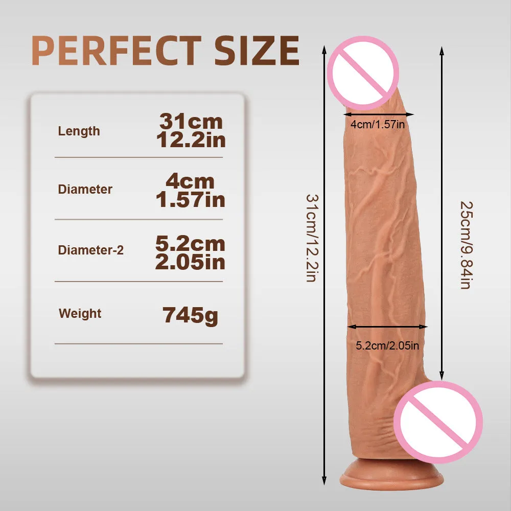 Realistic Black Anal Dildo Butt Plug - Lifelike Small Glan Silicone Dildos Women Sex Toy