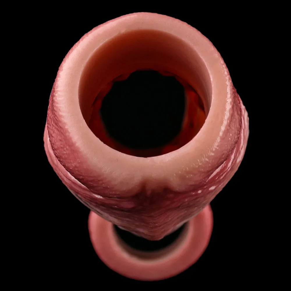 Realistic Cock Sleeve Penis Sheath - 7-inch Open End Lifelike Silicone Extender for Men