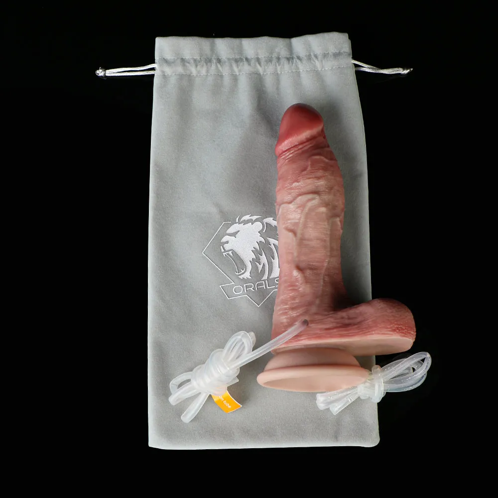 Realistic Dildo Anal Butt Plug - Inflatable Ejaculating Silicone Dildos Prostate Massager